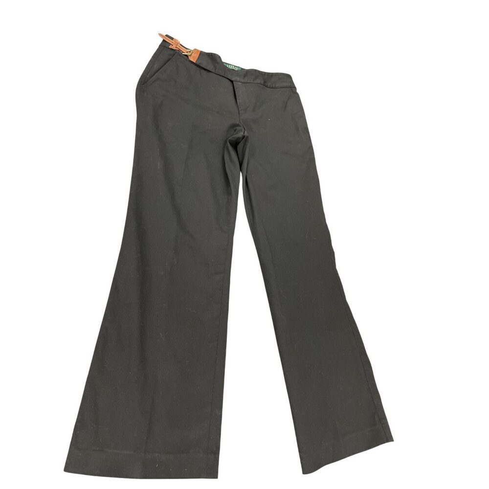 Lauren Ralph Lauren womans Black Wide-Leg Pants slacks size 14 SKU 8378